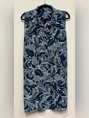 Tommy Hilfiger Sleeveless Paisley Dress. Size 14.